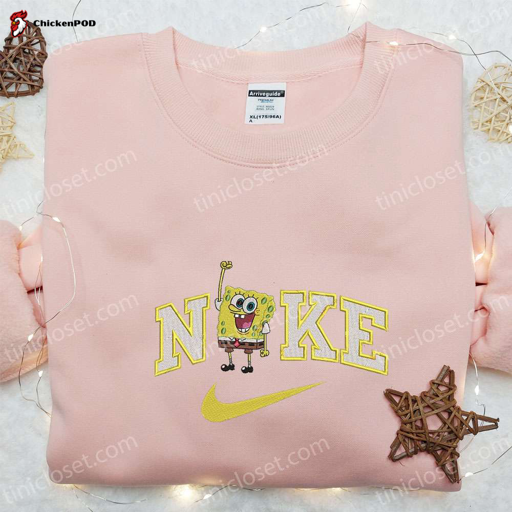 SpongeBob SquarePants x Nike Embroidered Sweatshirt: Best Cartoon Gift!