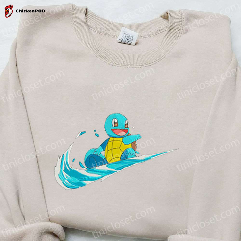 Squirtle x Swoosh Anime Hoodie & Pokemon Shirt: Best Family Gift Ideas!