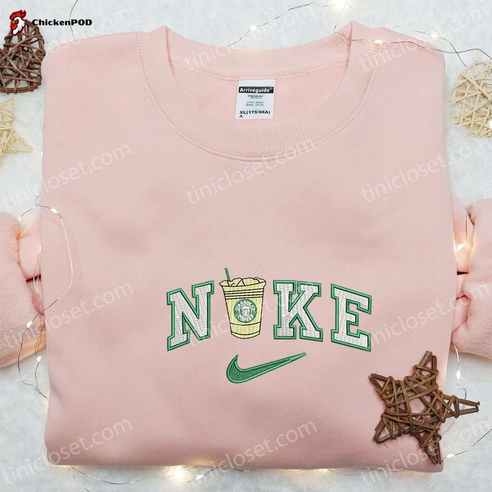 Starbucks Coffee x Nike Embroidered Shirt Favorite Food & Drink Hoodie Nike Inspired Sweatshirt