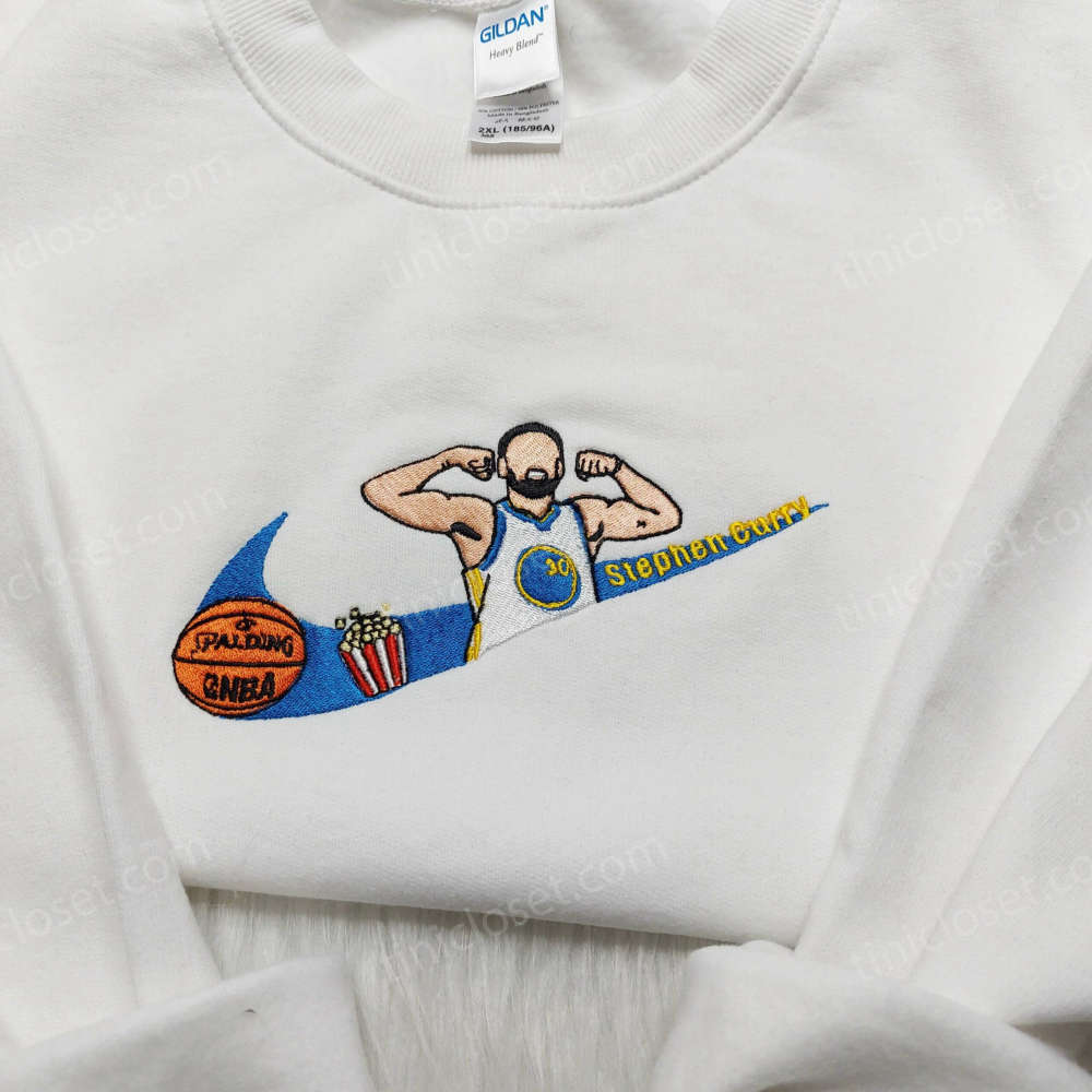 Stephen Curry Embroidery Sweatshirt: Nike Custom Hoodie for Golden State Warriors Fans