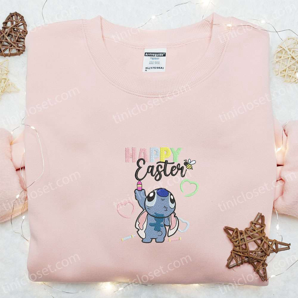 Stitch Happy Easter & Thanksgiving Embroidered Shirt & Hoodie – Best Holiday Gift Ideas