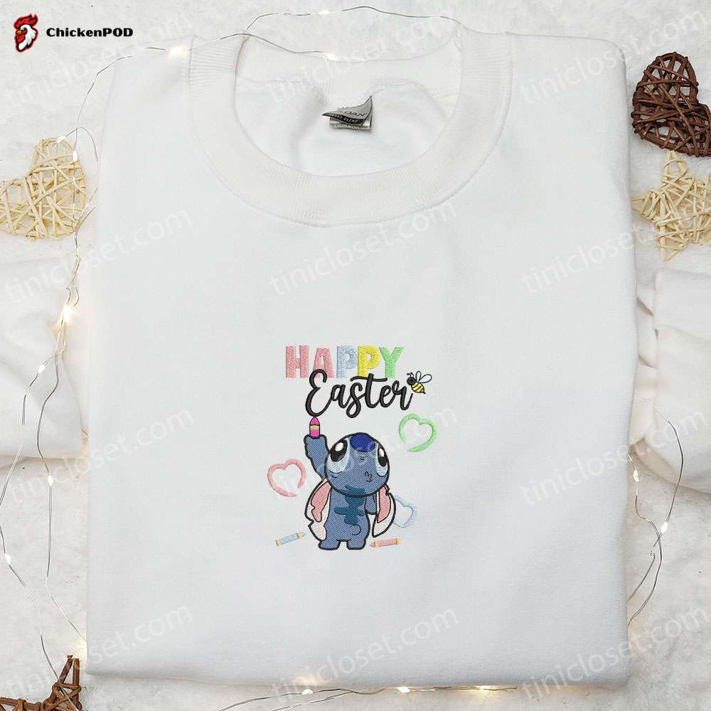 Stitch Happy Easter & Thanksgiving Embroidered Shirt & Hoodie – Best Holiday Gift Ideas