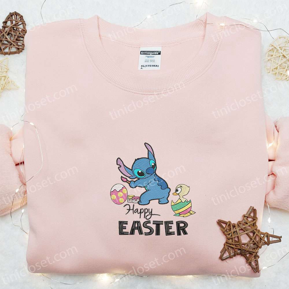 Stitch Happy Easter & Thanksgiving Embroidered Shirt & Hoodie – Best Holiday Gift Ideas