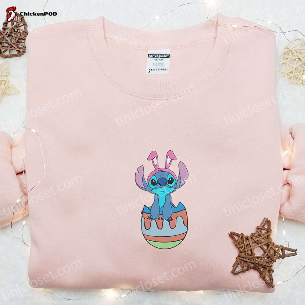 Disney Characters Embroidered Hoodie & Stitch Easter Egg Shirt: Best Thanksgiving Day Ideas