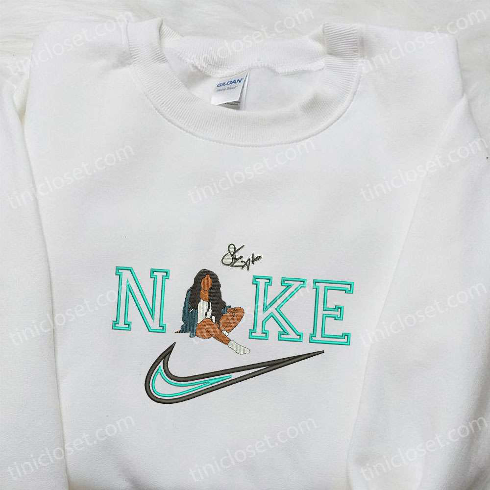 SZA x Nike Celebrity Embroidered Shirt – Custom T-shirt for Family The Ultimate Gift