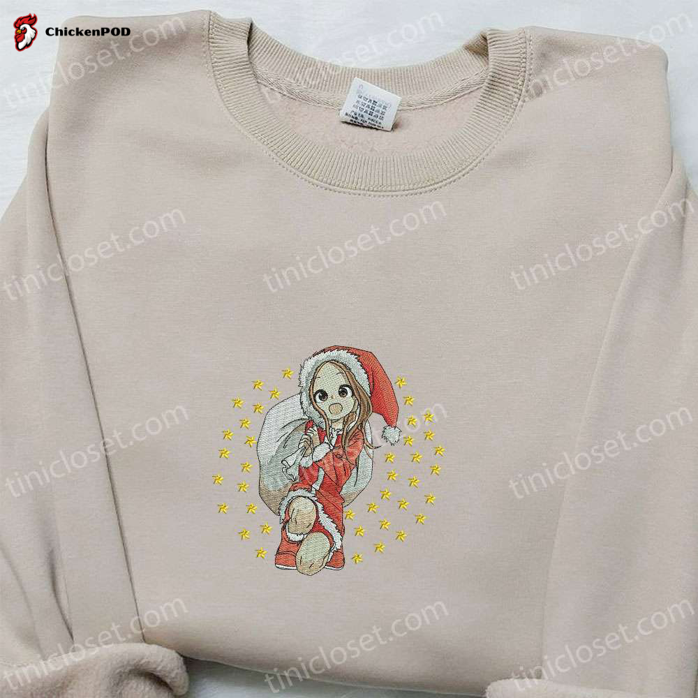 Get Festive with Takagi Xmas Embroidered Shirt & Anime Hoodie – Perfect Christmas Outfits!