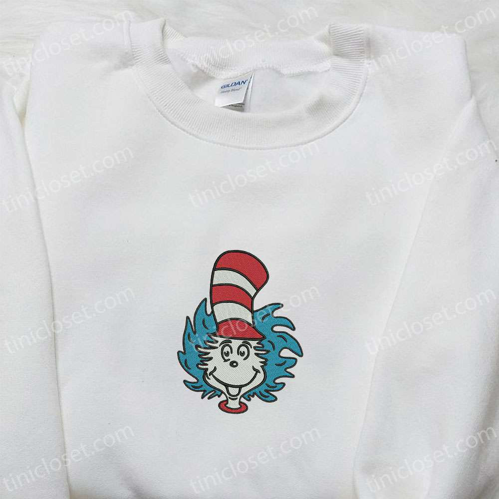 Christmas Cat in the Hat Dr Seuss Shirt & Hoodie: Best Family Gifts