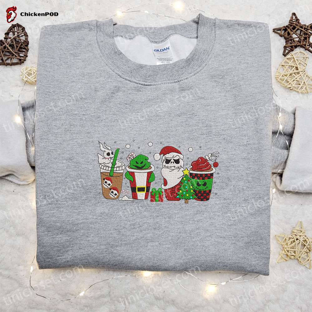 The Simpsons Family Christmas Embroidered Shirt & Hoodie – Festive Cartoon Apparel