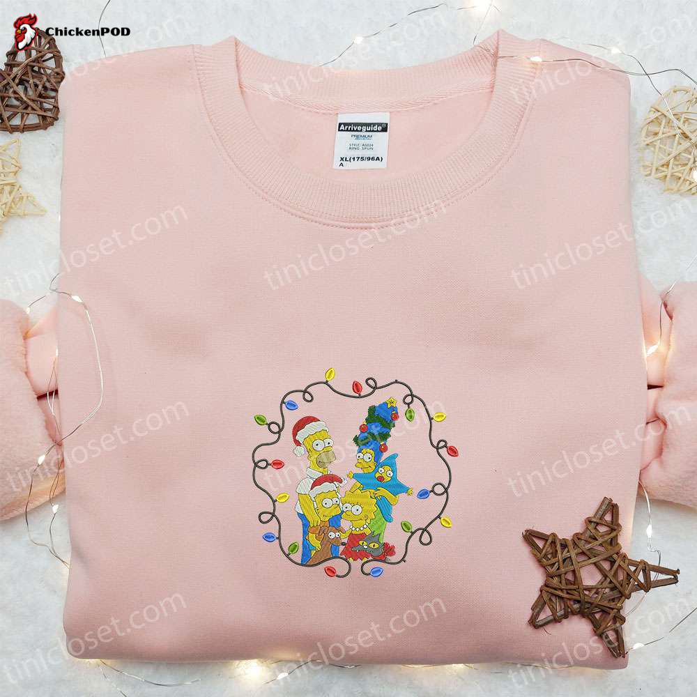 Christmas Embroidered Shirt & Hoodie Set: Three Gnomes Blue Merry Christmas – Best Family Gift