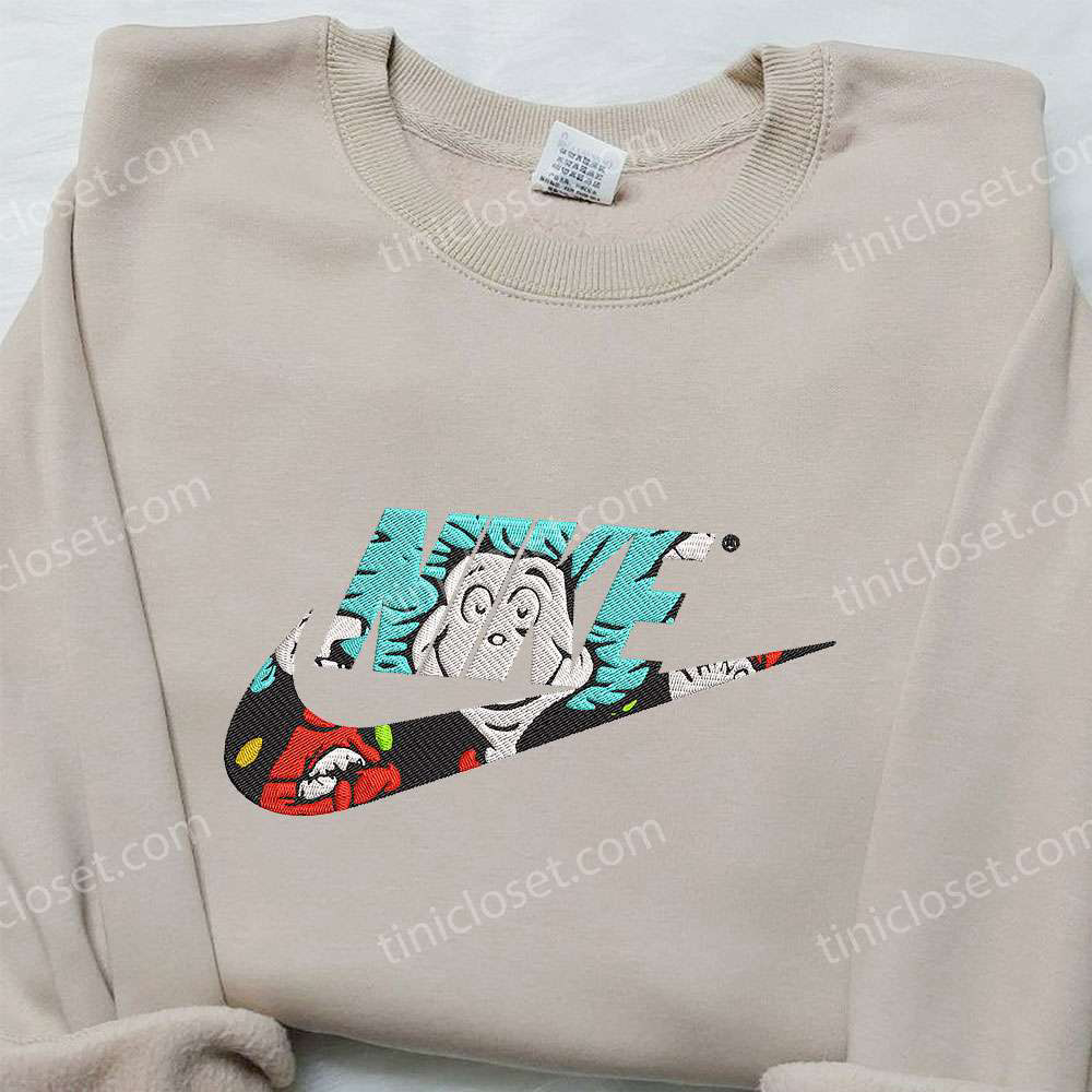 Nike Inspired Embroidered Hoodie & Shirt Collection: Thing One x Dr Seuss Collaboration