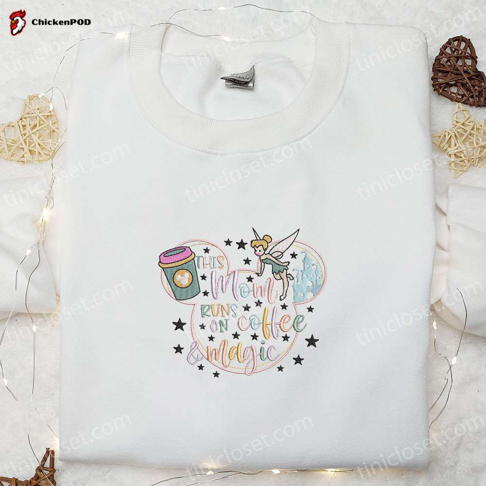 Mom s Magic Coffee Apparel: Embroidered Shirt & Hoodie Perfect Mother’s Day Gift