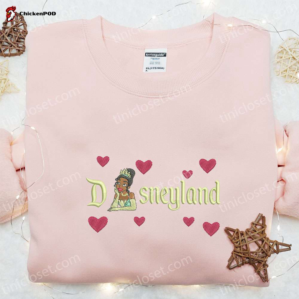 Disneyland Tiana Hearts Shirt & Princess Hoodie: Perfect Gift for Girls