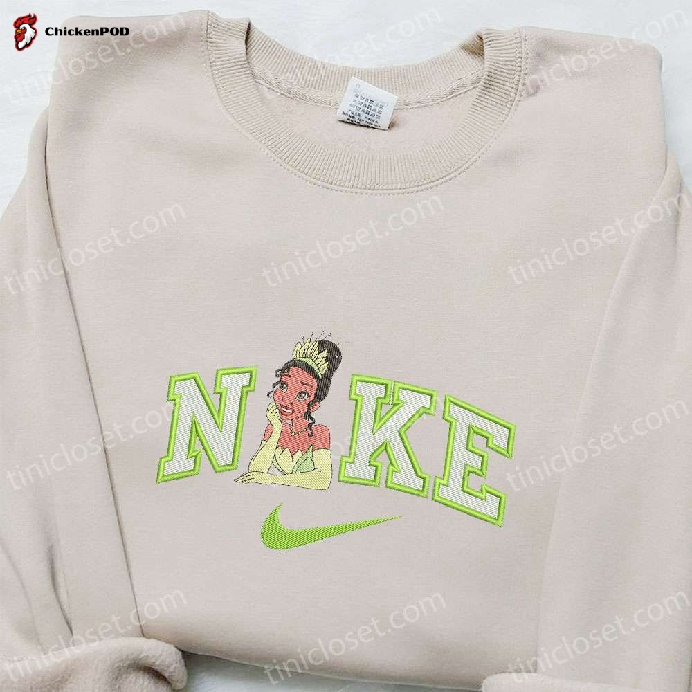 Nike Inspired Embroidered Shark Tail x Swoosh Shirt & Hoodie – Custom Nike T-shirt