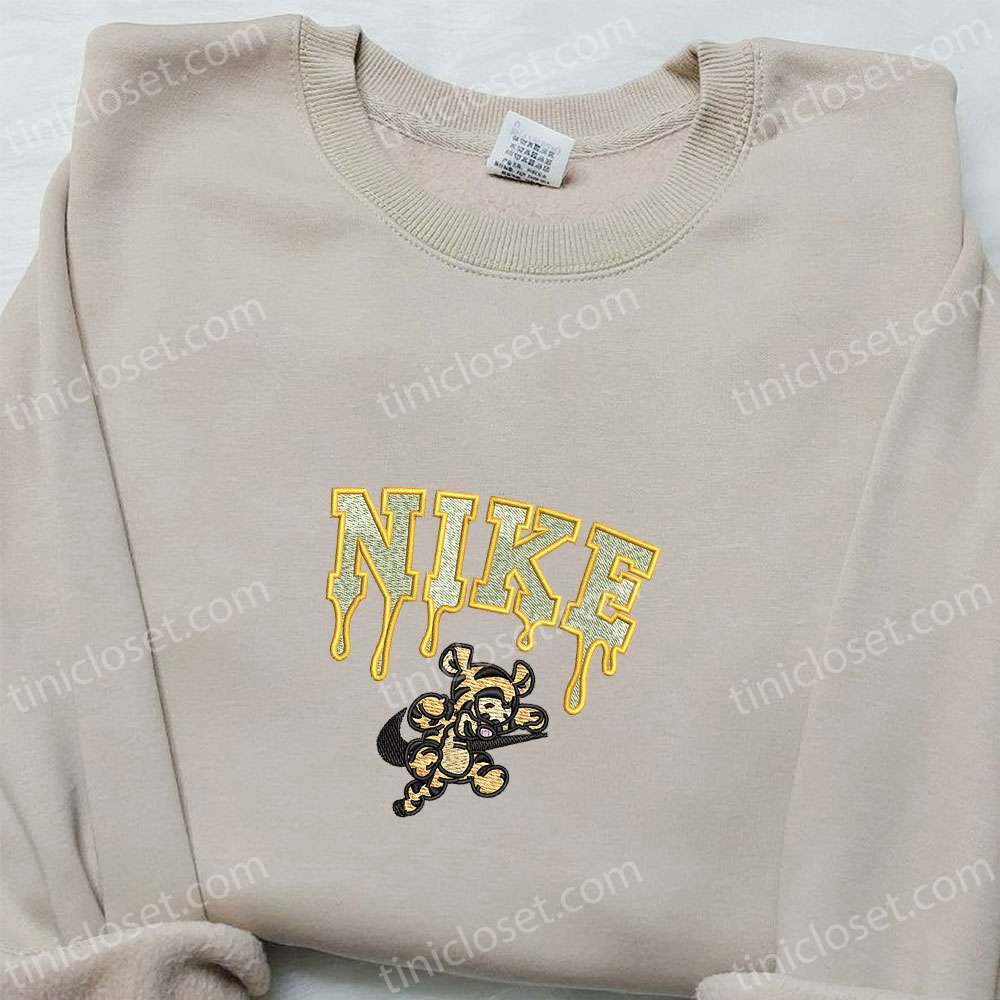 Tigger x Nike Embroidered Shirt & Disney Characters Hoodie: Get the Disney-inspired Nike Inspired Embroidered Sweatshirt