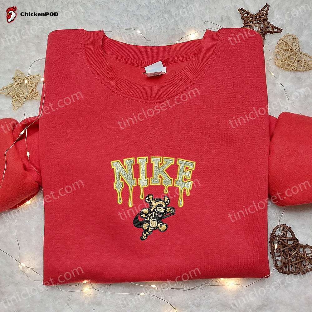 Tigger x Nike Embroidered Shirt & Disney Characters Hoodie: Get the Disney-inspired Nike Inspired Embroidered Sweatshirt