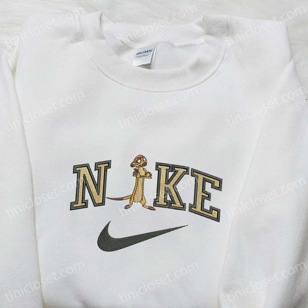 Timon x Nike Cartoon Embroidered Sweatshirt: Disney Characters Hoodie – Best Birthday Gift Idea