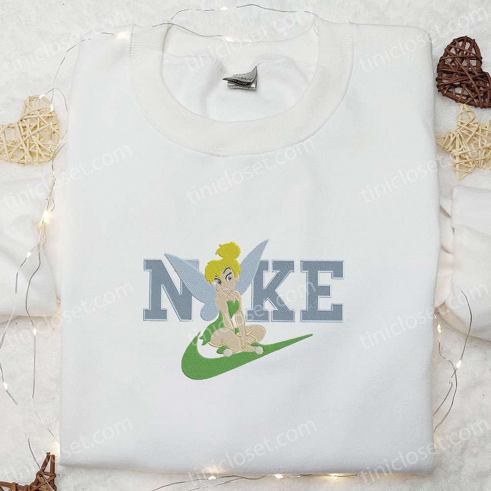 Tinkerbell x Nike Embroidered Shirt & Peter Pan Cartoon Hoodie – Best Gift Ideas for Girls