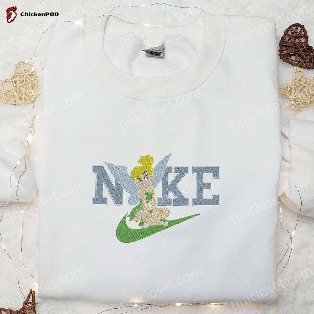 Tinkerbell x Nike Embroidered Shirt & Peter Pan Cartoon Hoodie – Best Gift Ideas for Girls