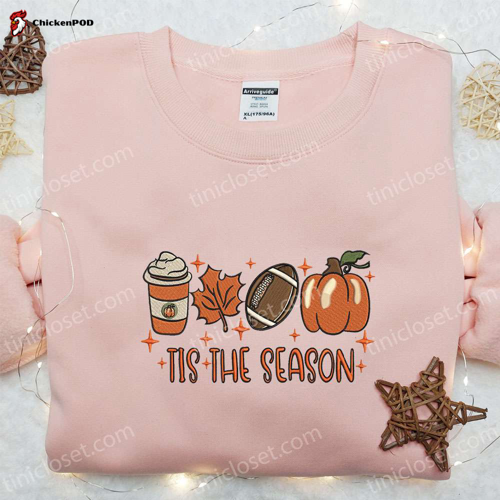 Fall Embroidered Shirt: Tis The Season Vintage & Best Halloween Gifts for Family