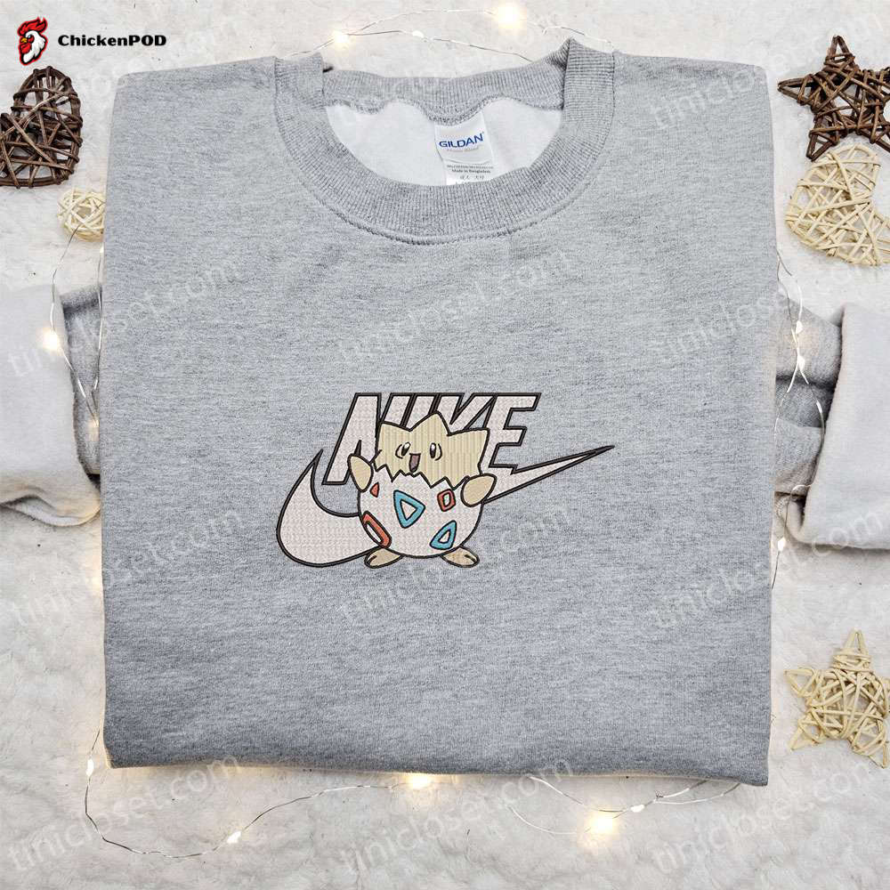 Togepi x Nike Anime Embroidered Sweatshirt & Pokemon Shirt: Best Gift Ideas for Family