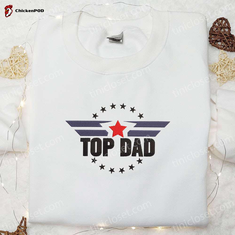 Best Dad Embroidered Shirt & Hoodie: Perfect Father’s Day Gift for Daddy