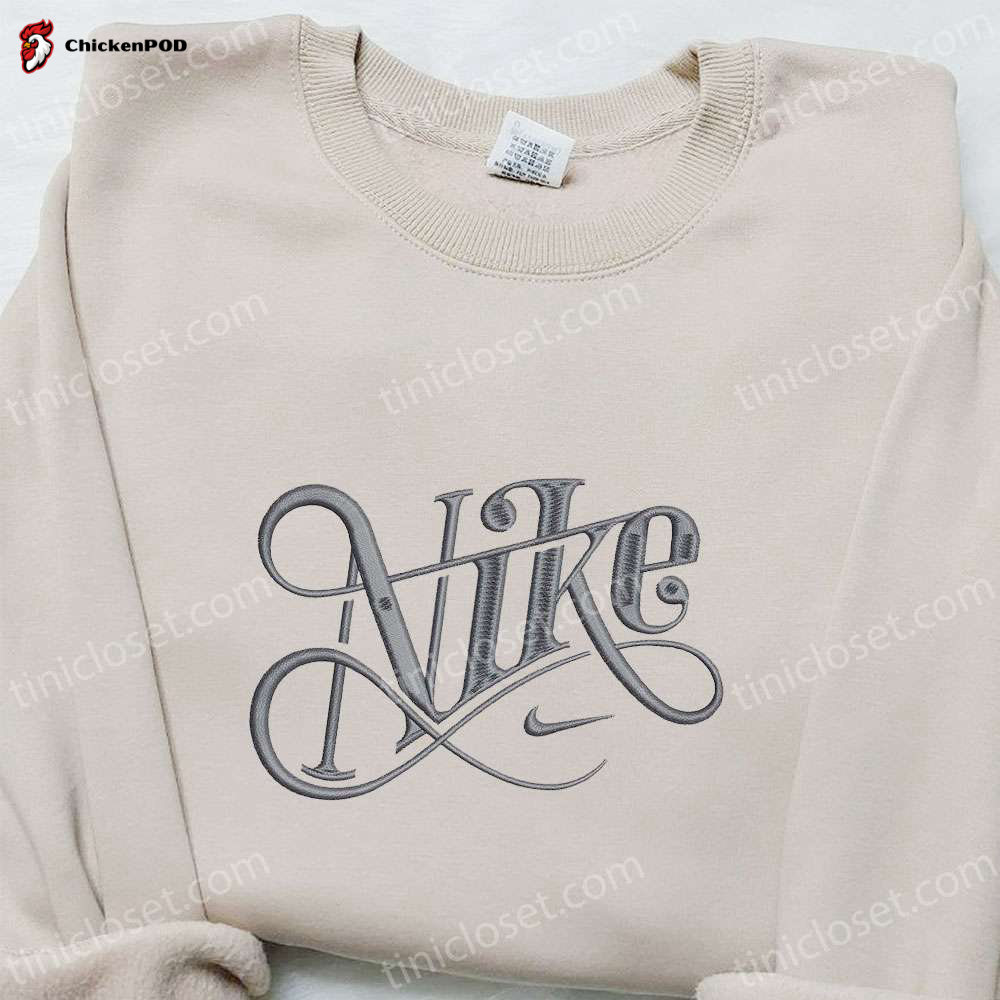 Typography x Nike Embroidered Sweatshirt: Stylish Nike Inspired Hoodie Ideal Birthday Gift