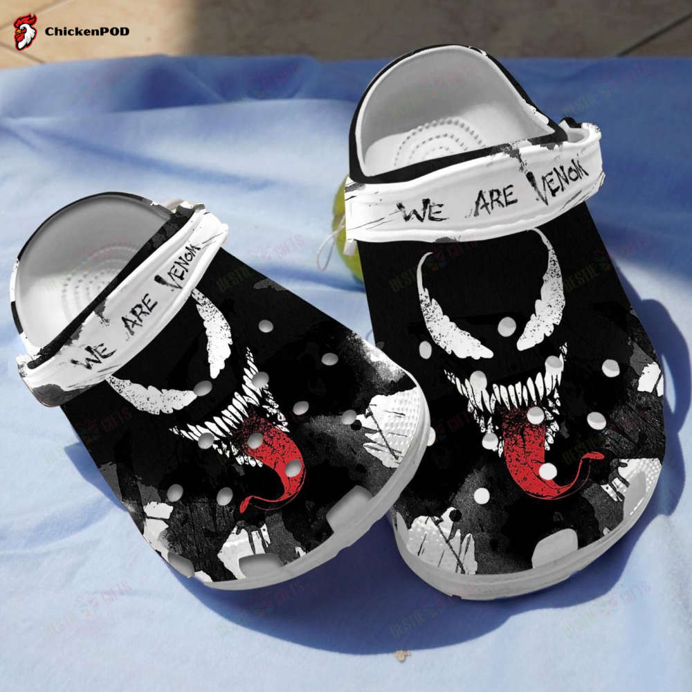 Face Jack Skellington Crocs-Slippers Crocband Clog Comfortable Water Shoes Black White