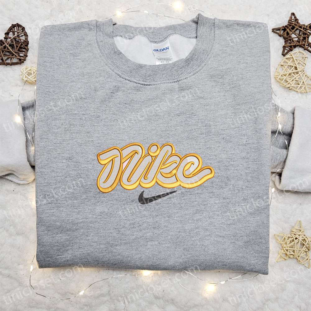 Vintage Nike Logo Embroidered Shirt & Hoodie: Best Family Gifts