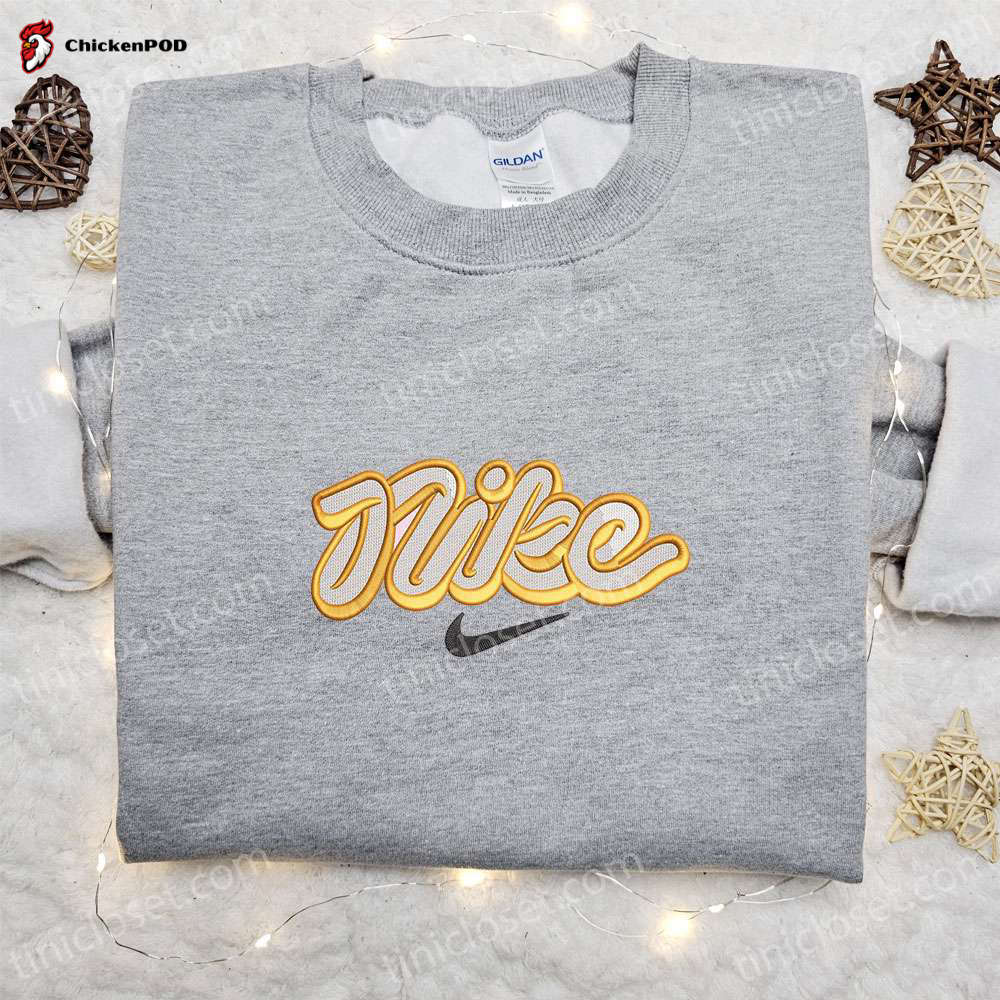 Vintage Nike Logo Embroidered Shirt & Hoodie: Best Family Gifts