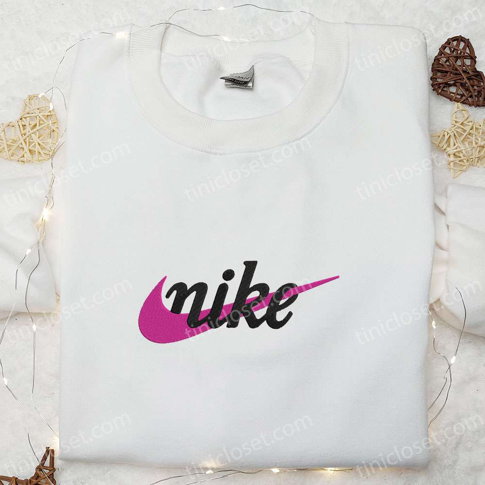 Vintage Swoosh x Nike Embroidered Sweatshirt: Best Family Gift Ideas Nike Inspired Shirt