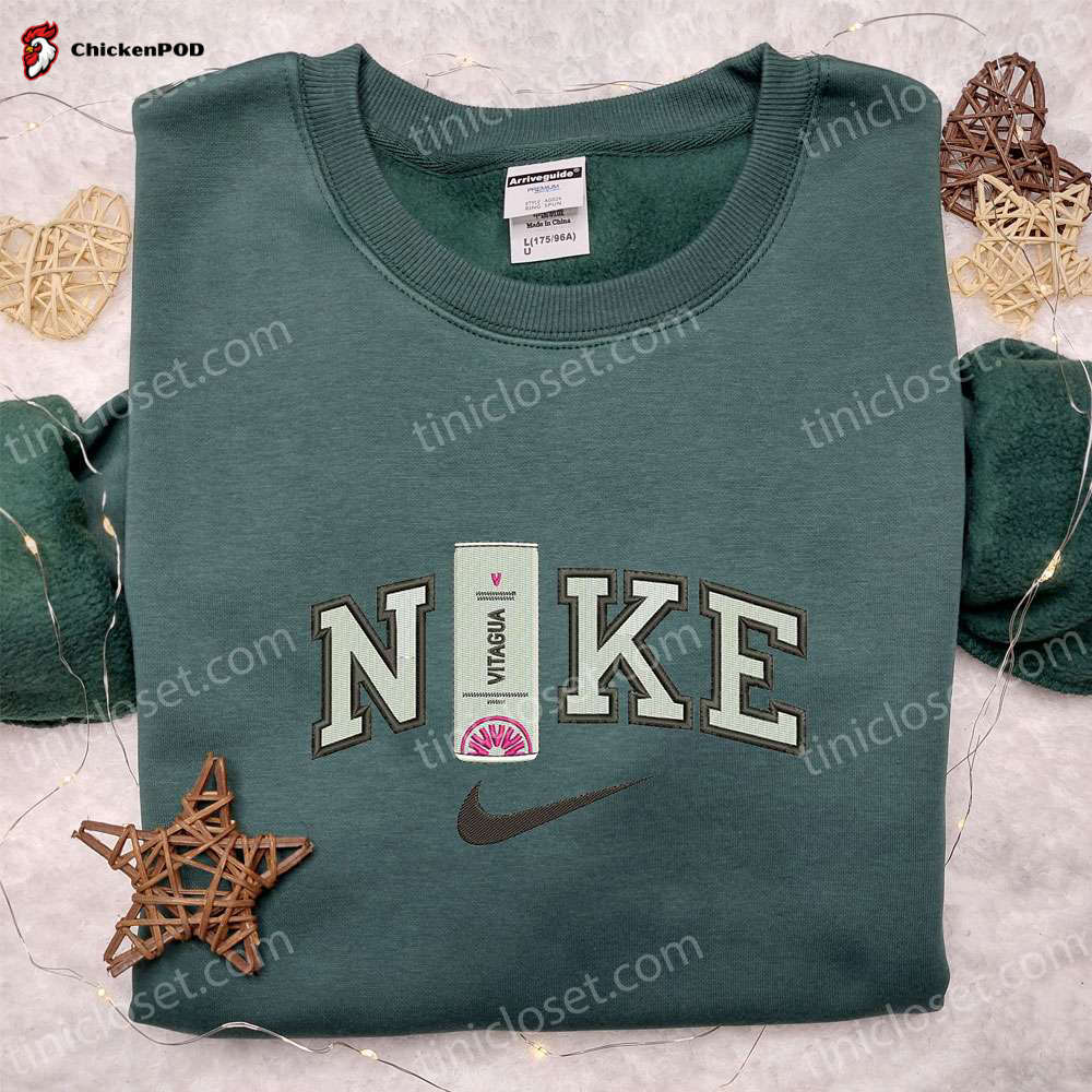 Nike Inspired Embroidered Sweatshirt Vitagua Can x Nike Shirt Favorite Food & Drink Hoodie