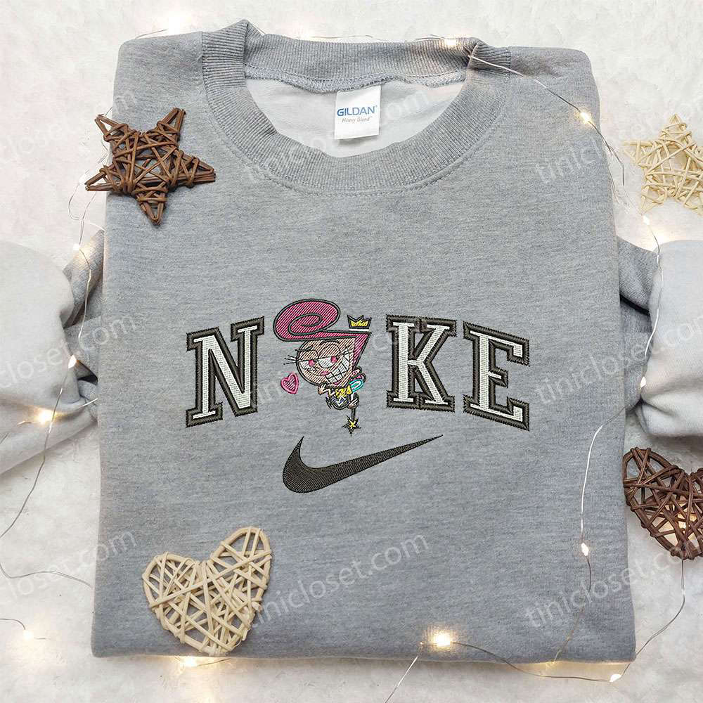 Wanda x Nike Embroidered Sweatshirt: The Fairly OddParents Cartoon Shirt