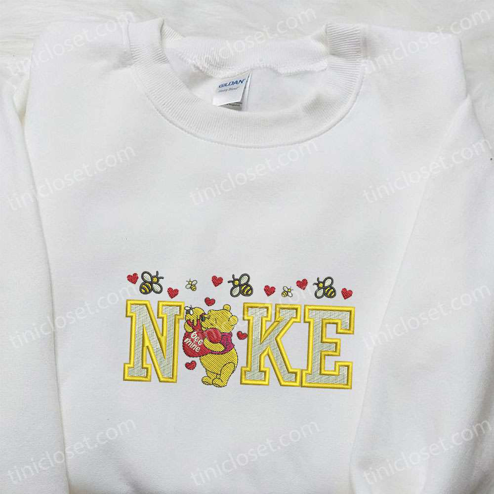 Winnie The Pooh x Nike Embroidered Shirt Disney Characters Hoodie & Valentine T-Shirt: Get Your Limited Edition Valentine s Day Apparel