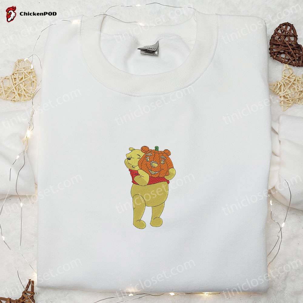 Winnie The Pooh Jack O’ Lantern Embroidered Sweatshirt – Disney Halloween Hoodie & Shirt