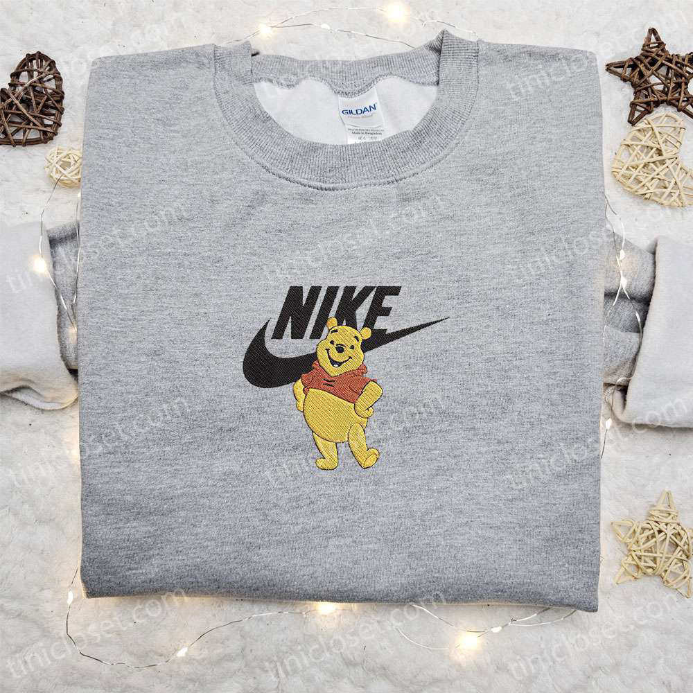 Disney Winnie the Pooh x Nike Cartoon Embroidered Sweatshirt: Best Family Gift Ideas