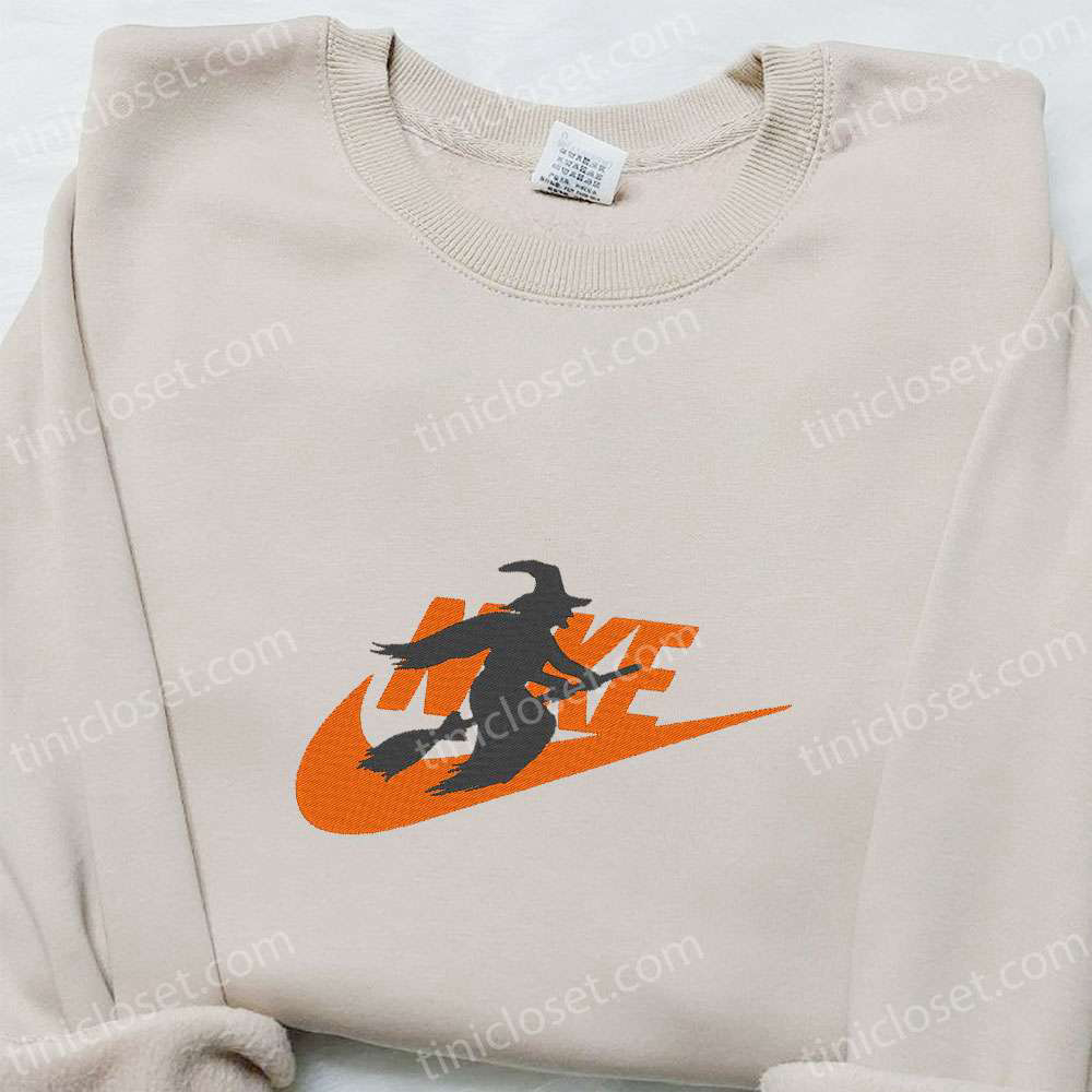 Witch x Nike Embroidered Shirt Hoodie & Sweatshirt: Spooktacular Halloween Collection with Nike Inspiration