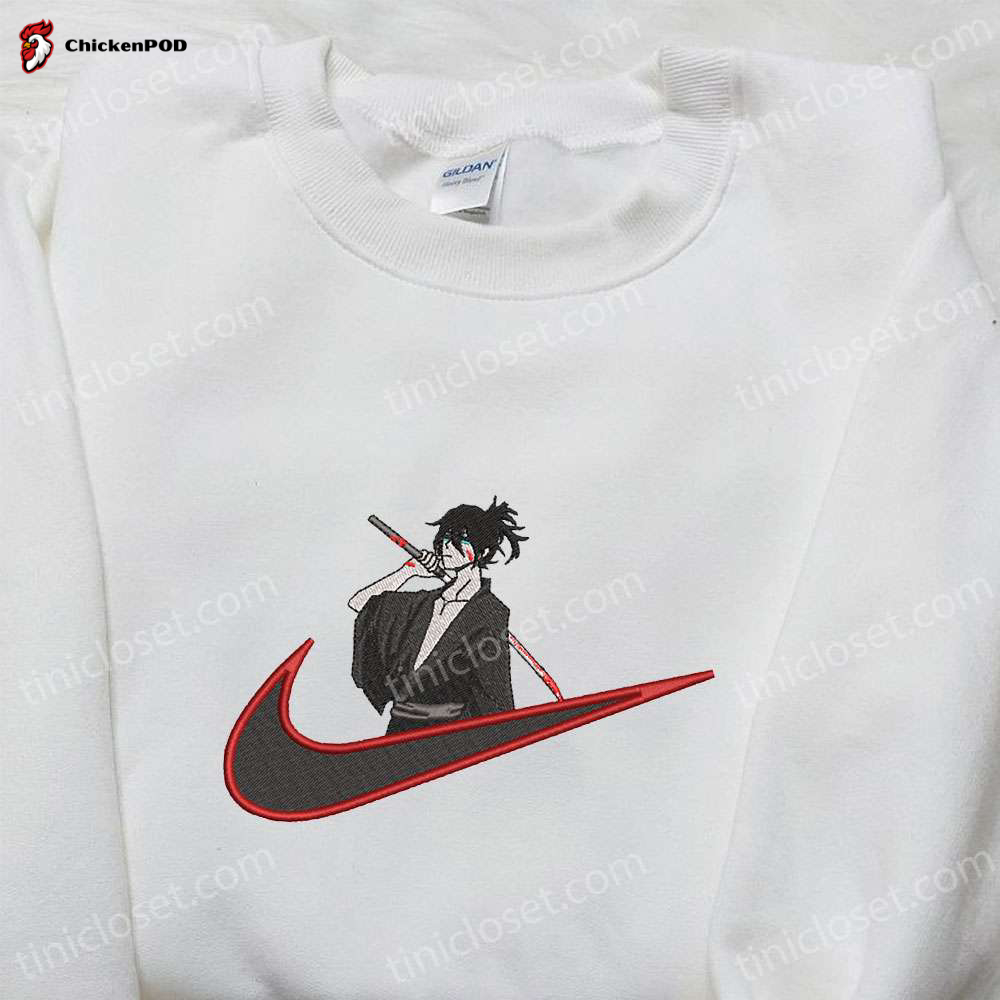 Charizard x Swoosh Anime Embroidered Sweatshirt: Nike Inspired Hoodie Perfect Family Birthday Gift