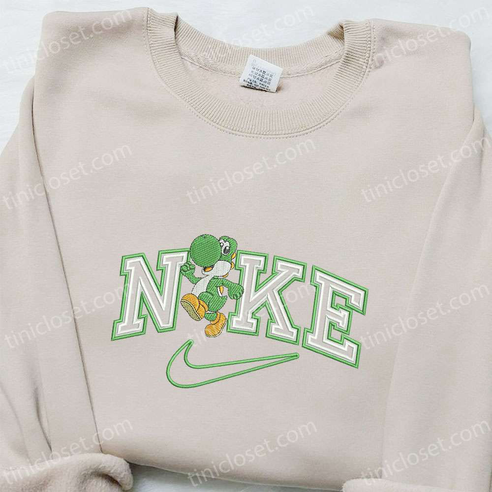 Yoshi x Nike Cartoon Sweatshirt & Custom T-Shirt: Unique Birthday Gift Ideas