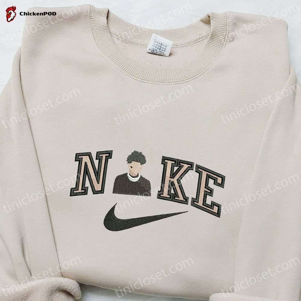 Stylish Young Boy x Nike Embroidered Sweatshirt Celebrity Shirt Custom T-Shirt: Unique Designs for Trendsetters