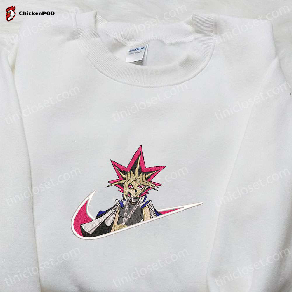 Yugi Mutou x Swoosh Embroidered Sweatshirt & Yu-Gi-Oh Shirt Custom T-shirt