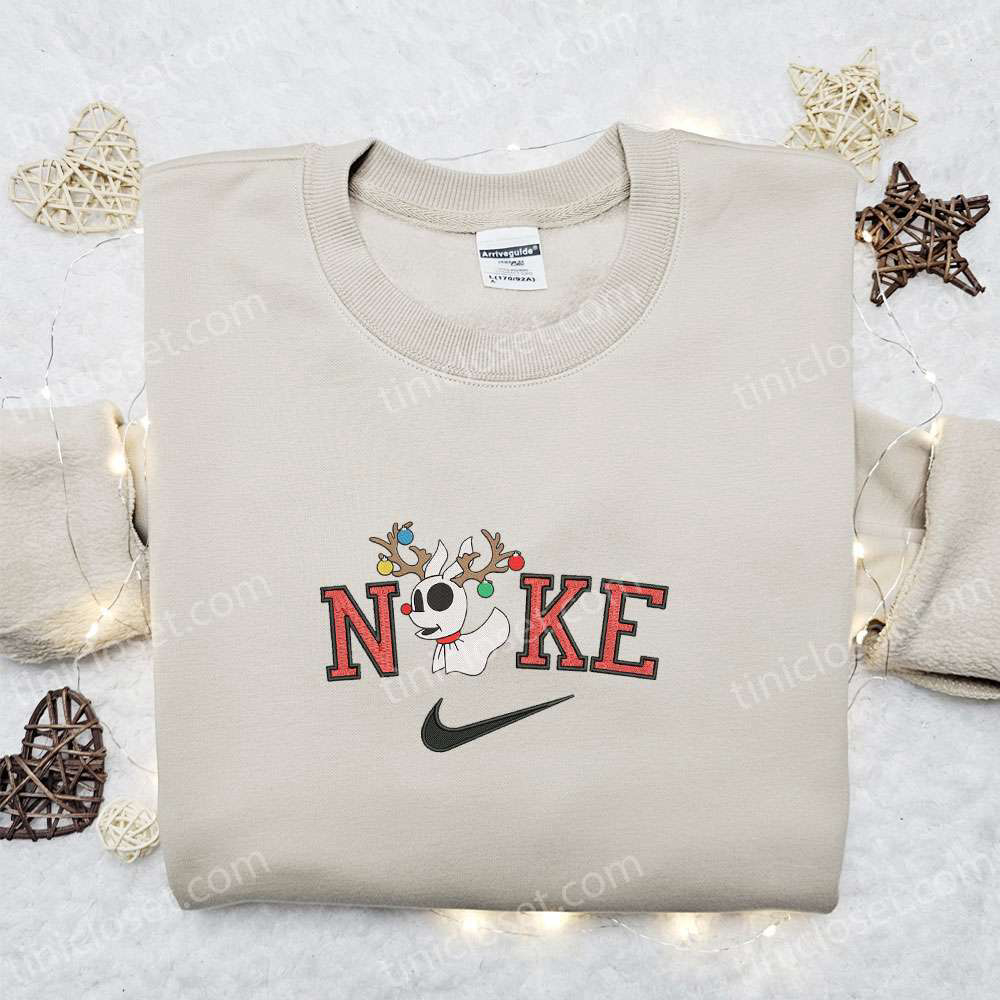 Zero Reindeer Christmas x Nike Embroidered Sweatshirt and Movie Merry Christmas Shirt – Best Gift Ideas