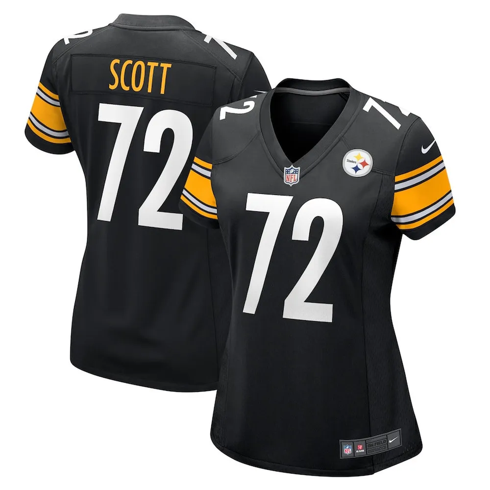 Trent Scott Pittsburgh Steelers Game Player Jersey – Black