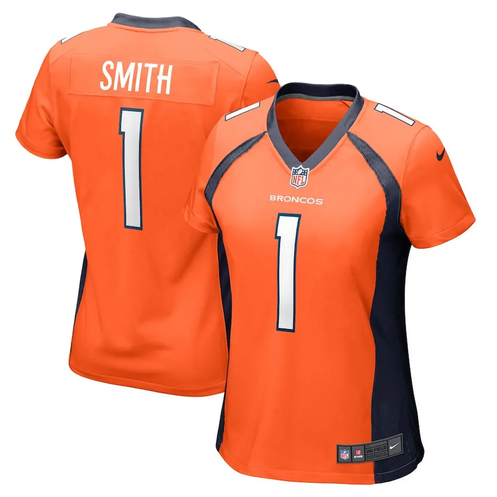 Tremon Smith 1 Denver Broncos Women’s Team Game Jersey – Orange