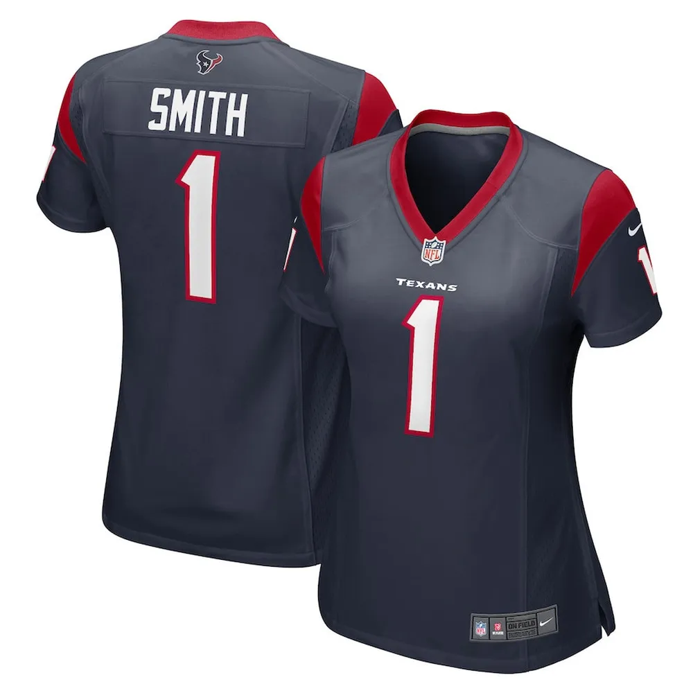 Tremon Smith Houston Texans Women’s Team Game Player Jersey – Navy