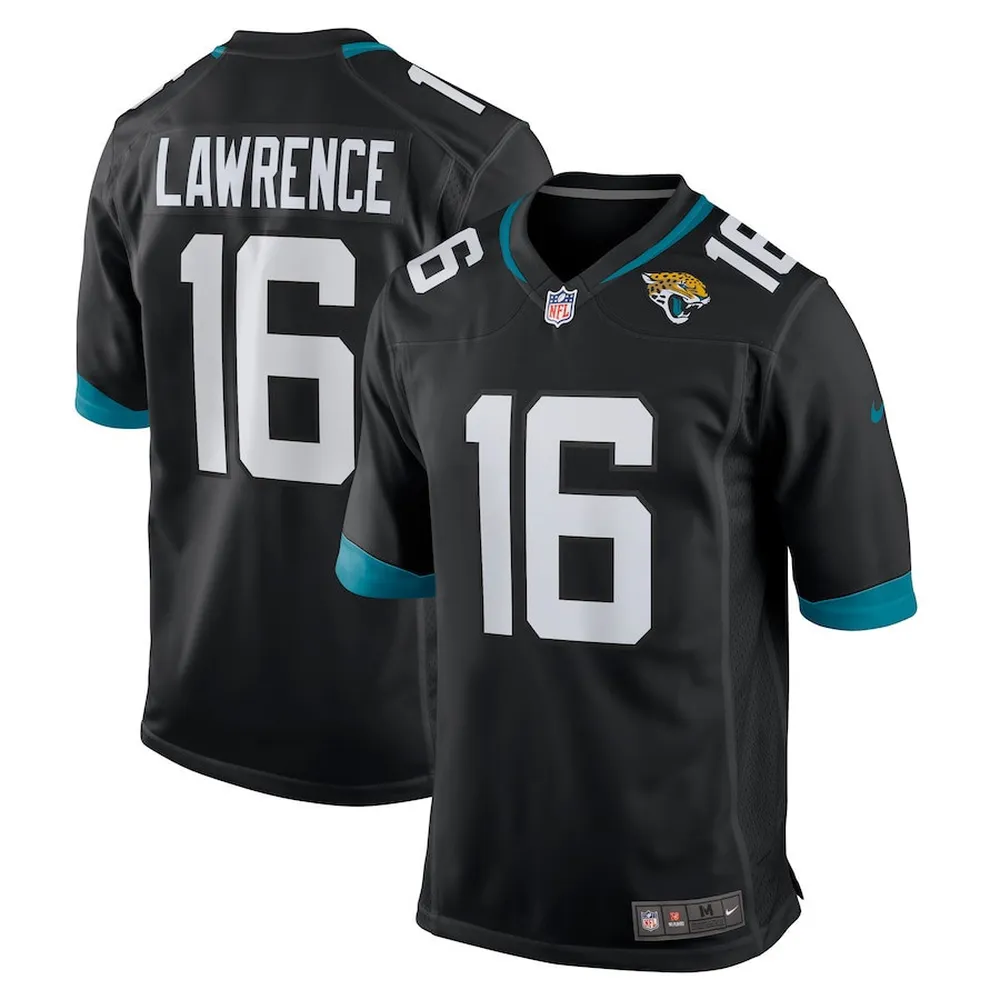 Trevor Lawrence 16 Jacksonville Jaguars YOUTH Game Jersey – Black