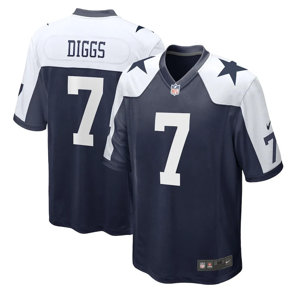 Trevon Diggs 7 Dallas Cowboys Alternate Game Jersey – Navy