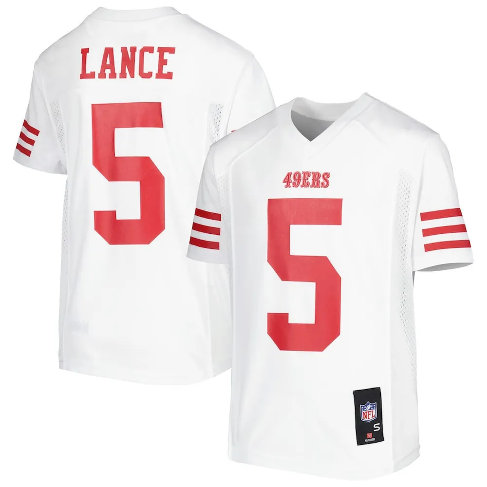 Trey Lance San 5 Francisco 49ers Men Atmosphere Fashion Game Jersey – Gray