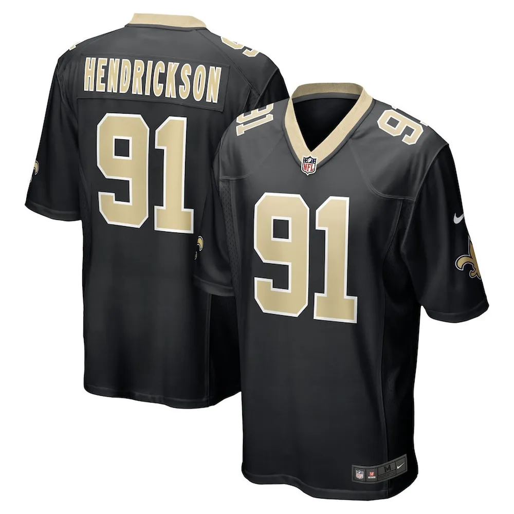 Trey Hendrickson 91 New Orleans Saints Men’s Game Jersey – Black