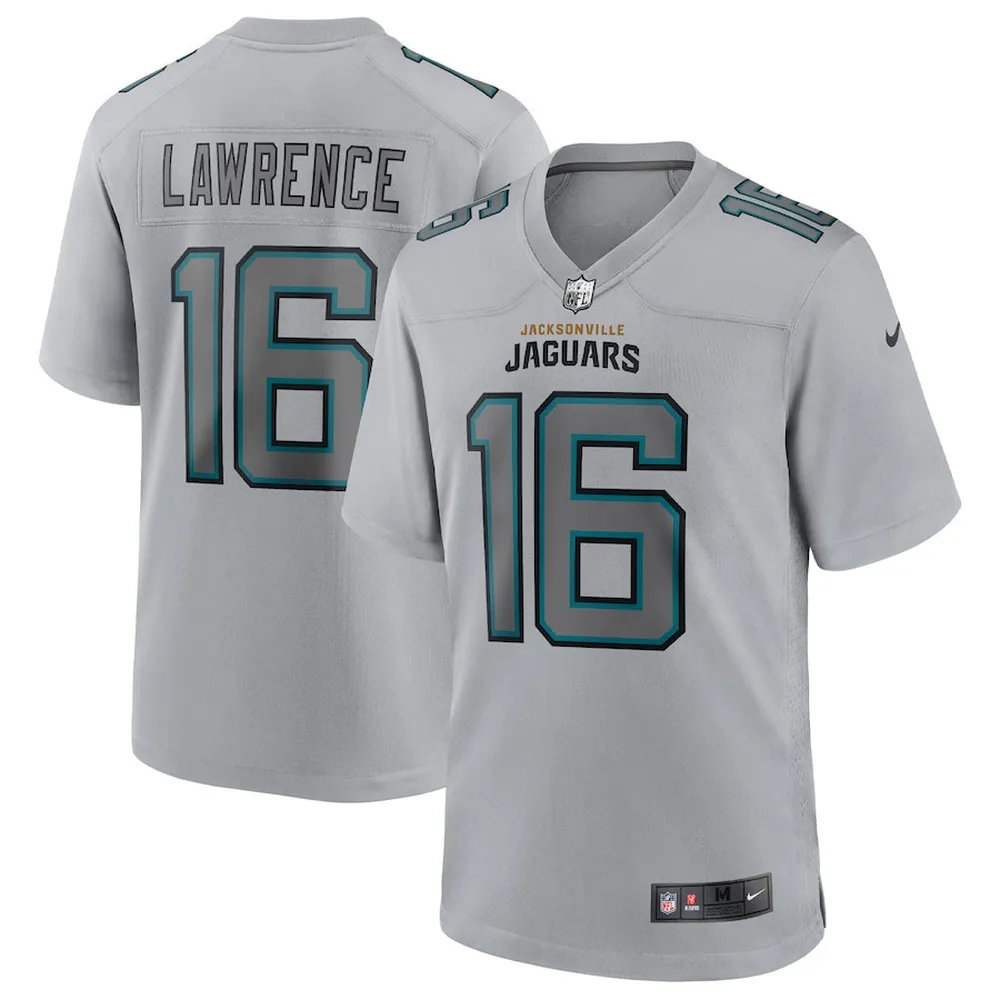 Trevor Lawrence Jacksonville Jaguars Atmosphere Fashion Game Jersey – Gray