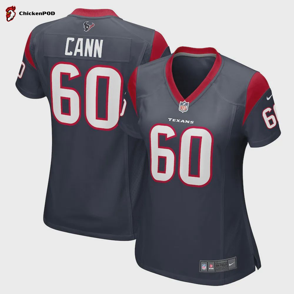 A. Cann Houston Texans Women’s Game Player Jersey – Navy